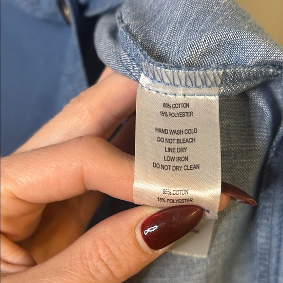 Monteau Los Angeles Chambray Vest & Skirt Set | Size M 💙 - Picture 12 of 16